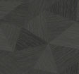 Middleton charcoal geometric vinyl wallpaper with linear faceted shapes