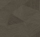 Middleton geometric wallpaper in Desert Road brown with fine linear texture and matte finish