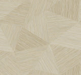 Middleton geometric linework wallpaper in oat beige