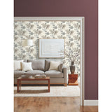 Handpainted Songbird Grey Wallpaper