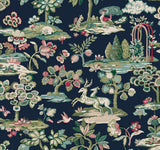 Kingswood Navy & Red Wallpaper