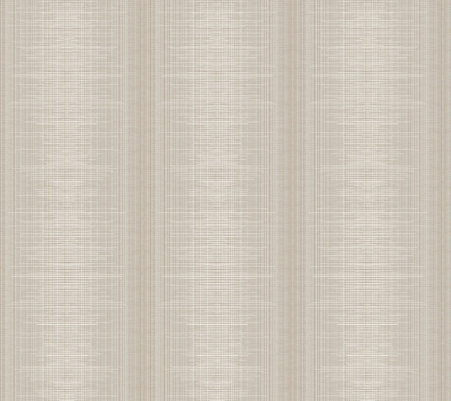 Silk Weave Stripe Light Brown Wallpaper with Subtle Ombre Striped Pattern - York TL1959