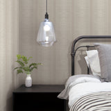 Silk Weave Stripe Light Brown Wallpaper with Subtle Ombre Striped Pattern - York TL1959