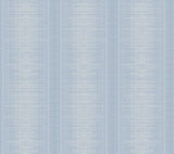 Silk Weave Stripe Blue Wallpaper with Textured Ombre Stripe Pattern - York TL1960