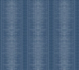 Silk Weave Stripe Navy Wallpaper with Subtle Ombre Linear Pattern - York TL1962