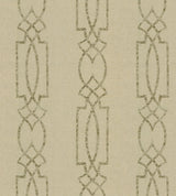 Cathedral Trellis Beige Grasscloth Wallpaper with Geometric Trellis Pattern, Unpasted Peelable - York TR4269