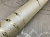 Cathedral Trellis Beige Grasscloth Wallpaper with Geometric Trellis Pattern, Unpasted Peelable - York TR4269