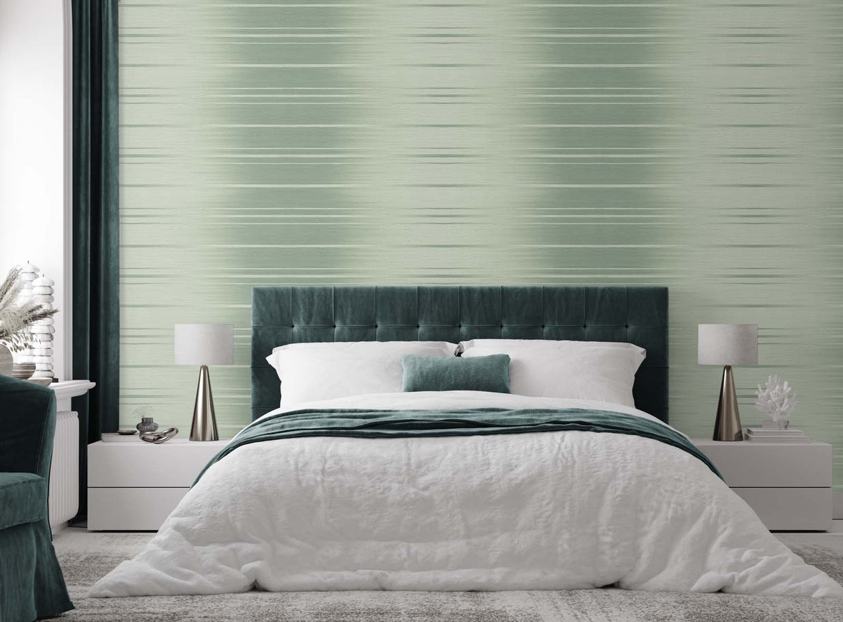 Horizon Ombre Tahitian Pearl by Even More Textures Ombre Stripe Vinyl Wallpaper – Seabrook Designs TS80604