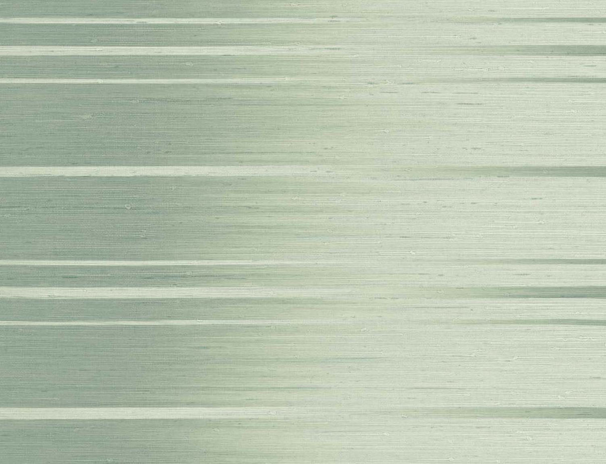 Horizon Ombre wallpaper in Tahitian Pearl green with horizontal ombre stripe effect