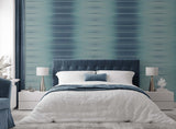 Horizon Ombre Bengal Bay by Even More Textures Ombre Stripe Vinyl Wallpaper – Seabrook Designs TS80612