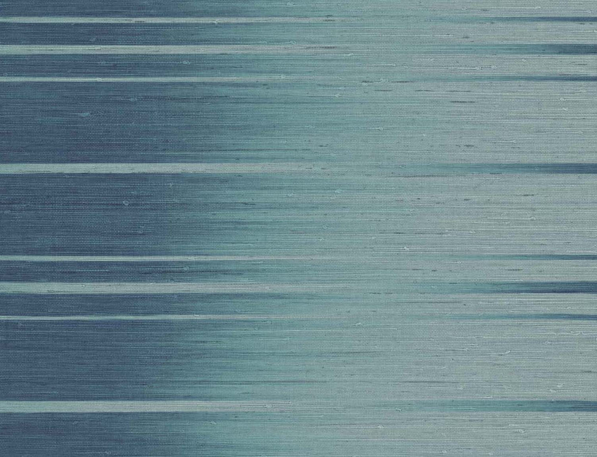 Horizon Ombre wallpaper in Bengal Bay blue matte ombre stripe