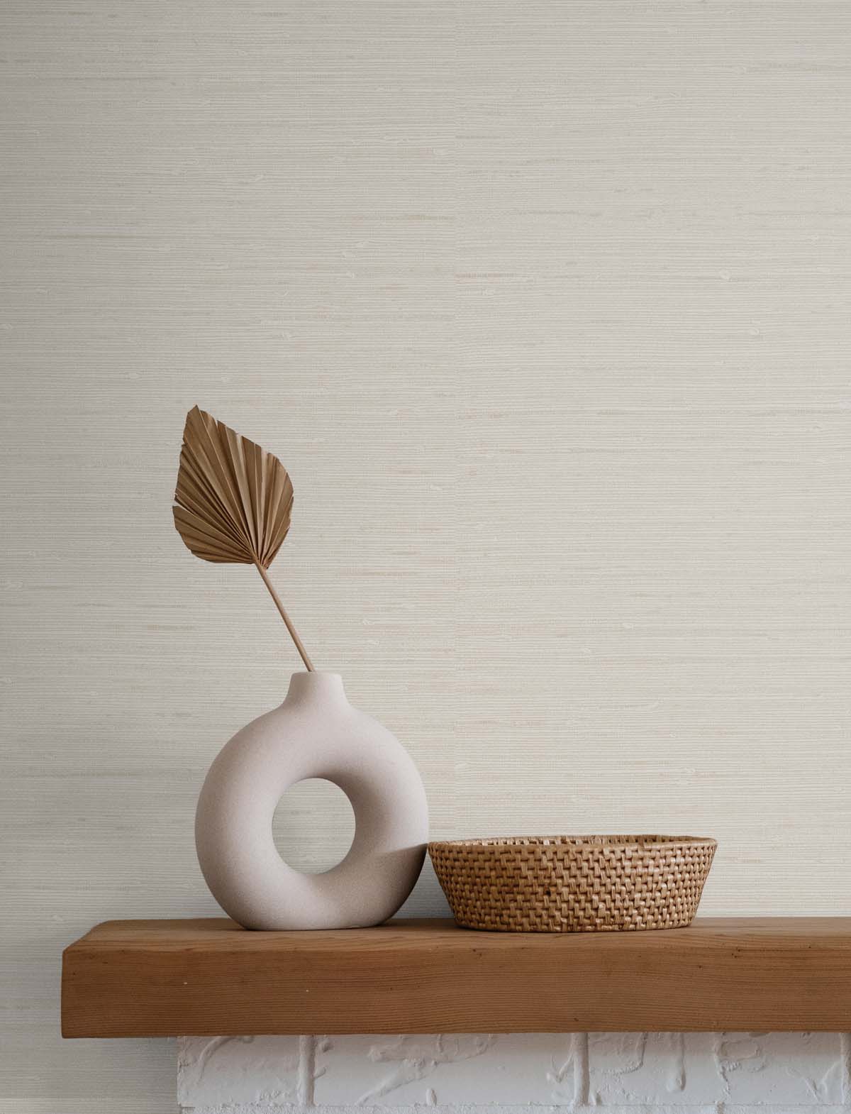 Seahaven Rushcloth Chenille by Even More Textures Grasscloth Texture Vinyl Wallpaper – Seabrook Designs TS80707