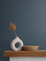 Seahaven Rushcloth Nautica by Even More Textures Textured Vinyl Wallpaper – Seabrook Designs TS80712
