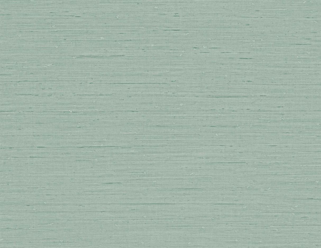 Seahaven Rushcloth in Aloe, a matte textured grasscloth-look vinyl wallpaper