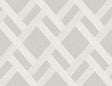 Grey pavestone trellis pattern vinyl wallpaper with satin finish