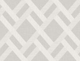 Grey pavestone trellis pattern vinyl wallpaper with satin finish