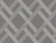 Linen Trellis wallpaper in Ash gray with satin finish geometric trellis pattern