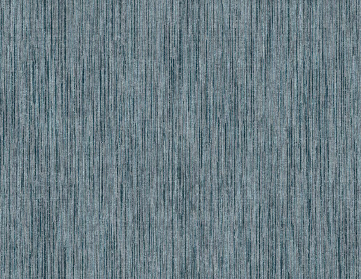 Vertical Stria Bluestone textured vinyl wallpaper