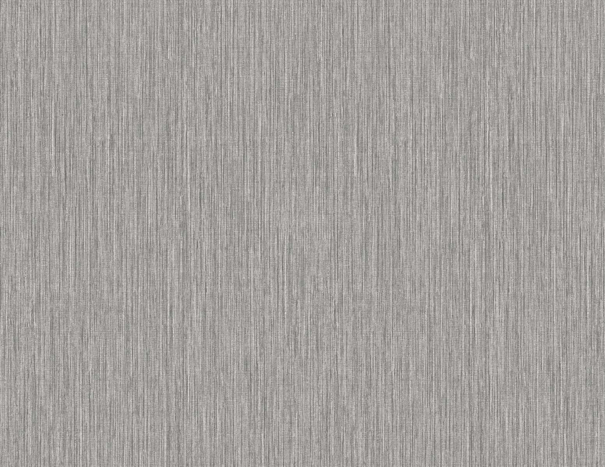 Vertical Stria metallic silver textured wallpaper