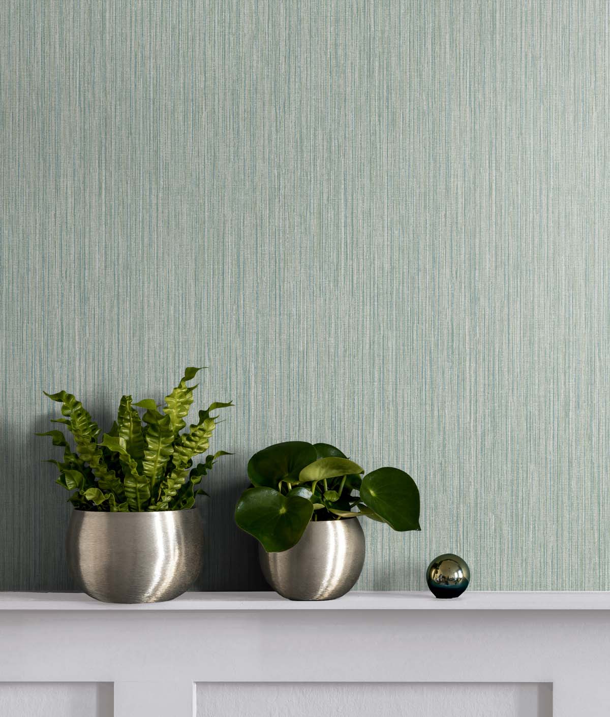 Vertical Stria Seaglass by Even More Textures Textured Vinyl Wallpaper – Seabrook Designs TS80924