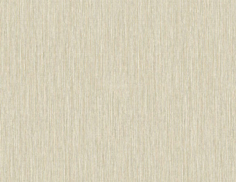 Vertical Stria wallpaper in desert beige with metallic gold striations