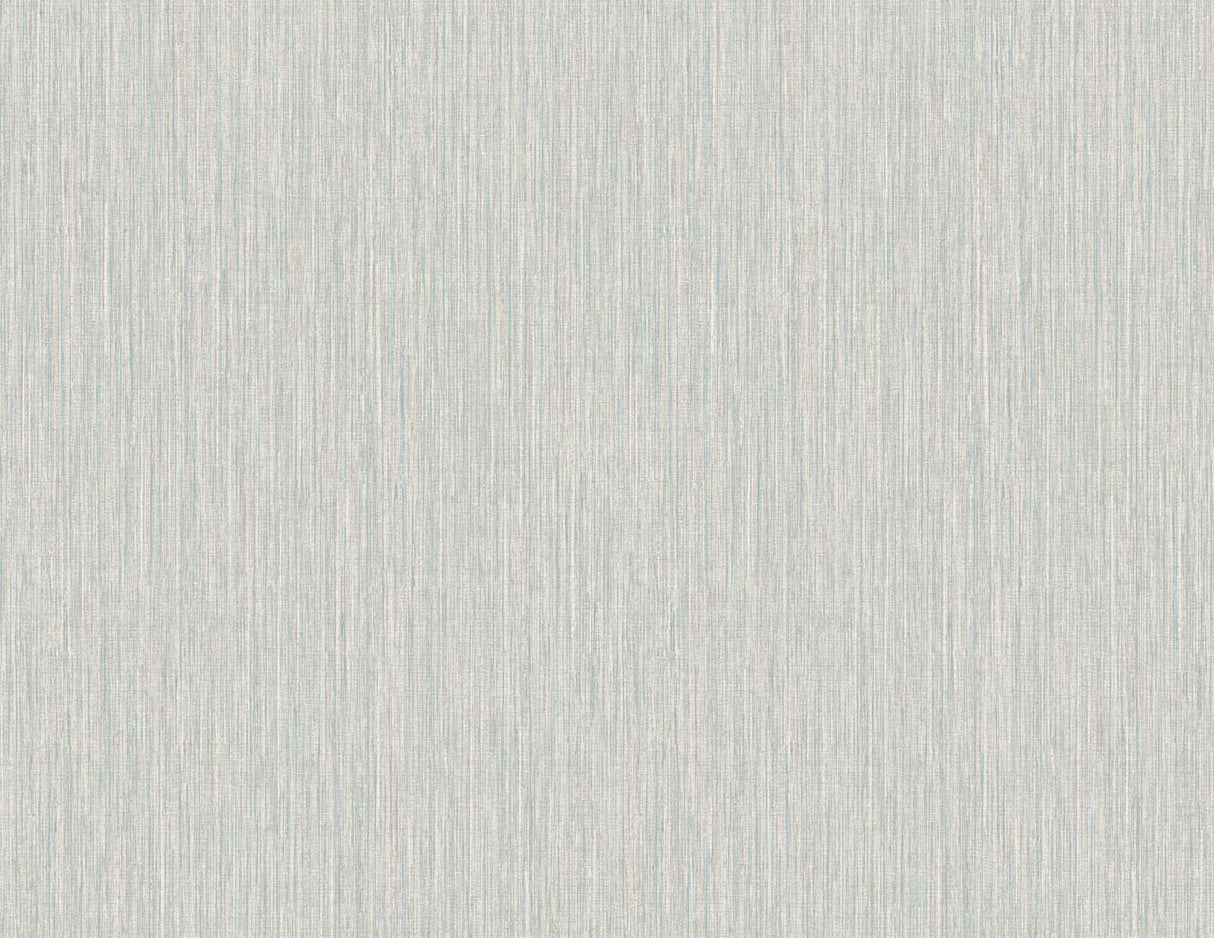 Vertical Stria textured wallpaper in harbor grey and sky blue with fine vertical striations