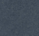 Cement Faux wallpaper in storm blue with metallic graphite, faux cement texture