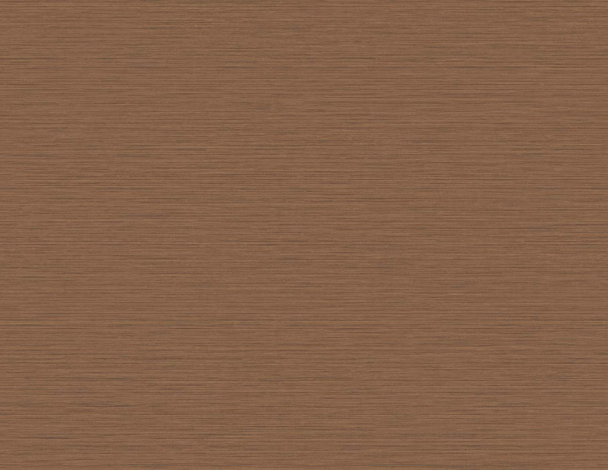 Seabrook Designs Silk wallpaper in Burnt Orange with matte finish and fine horizontal texture.