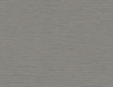 Close-up of grey matte textured wallpaper with fine horizontal striations (Silk, colorway Jasper).