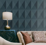 Pinnacle Sovereign by Even More Textures Geometric Vinyl Wallpaper – Seabrook Designs TS81602
