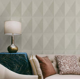 Pinnacle Titian by Seabrook Designs Geometric Matte Type II Vinyl Wallpaper – Seabrook Designs TS81603