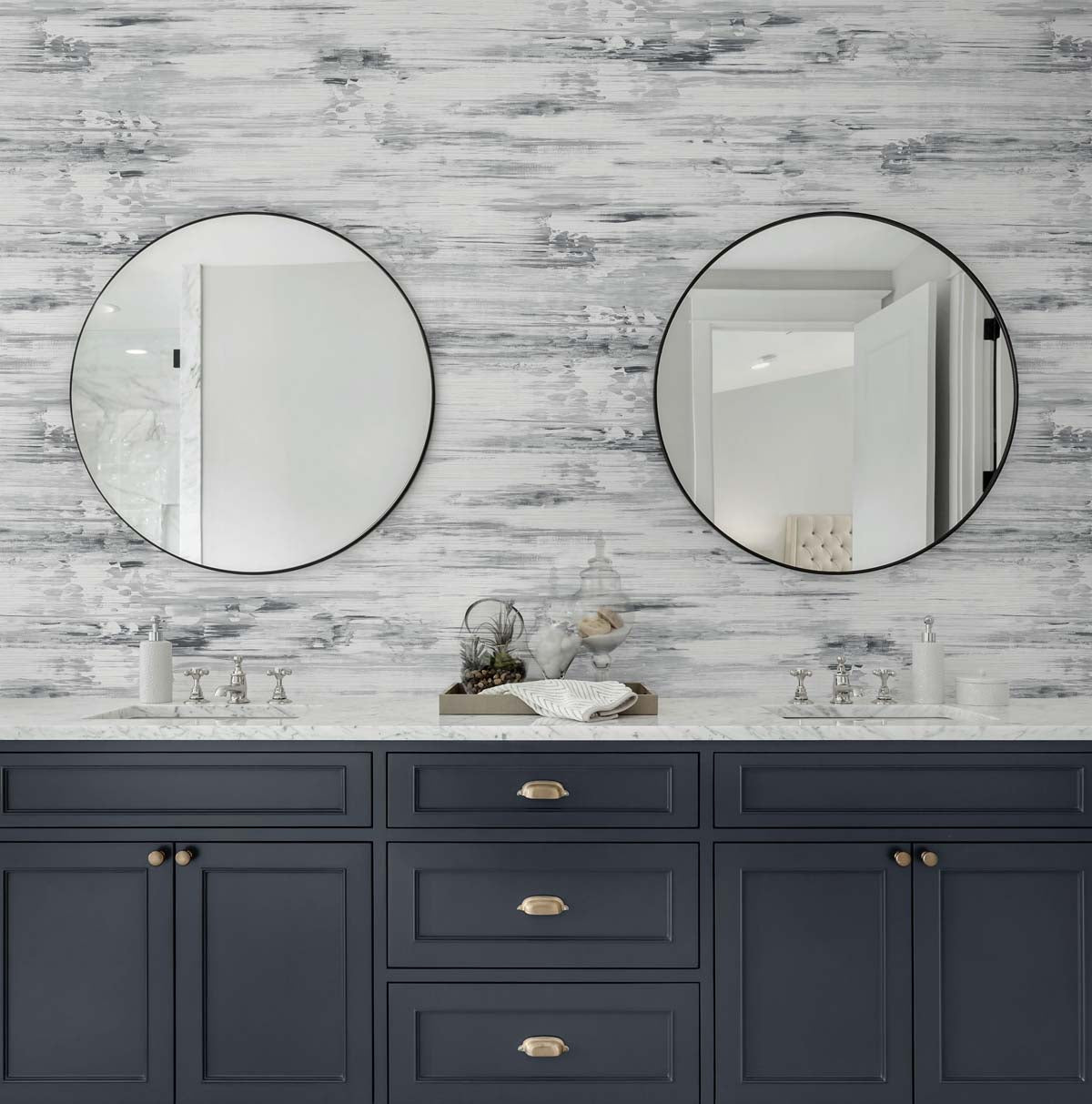 Silk Mistral Volcanic Salt by Even More Textures Abstract Vinyl Wallpaper – Seabrook Designs TS81700