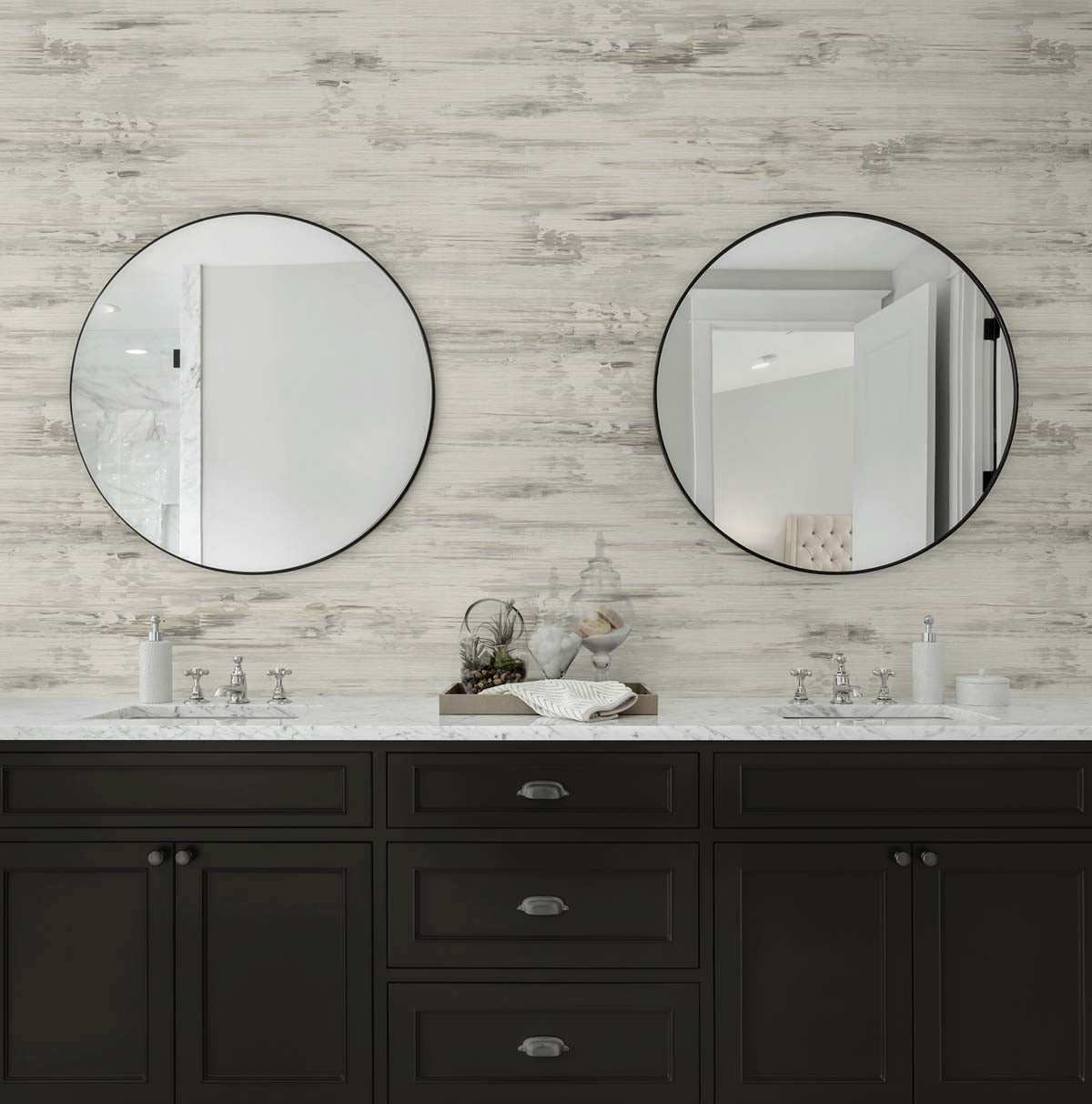 Silk Mistral Nobel Grey by Even More Textures Abstract Texture Wallpaper – Seabrook Designs TS81707
