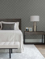 Basketweave Greyhound by Even More Textures Textured Vinyl Wallpaper – Seabrook Designs TS81808