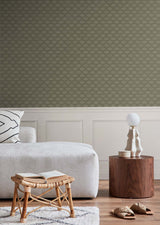 Basketweave Raw Umber by Even More Textures Textured Vinyl Wallpaper – Seabrook Designs TS81815