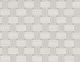 Basketweave wallpaper in Mirage grey with a woven basket pattern and matte finish