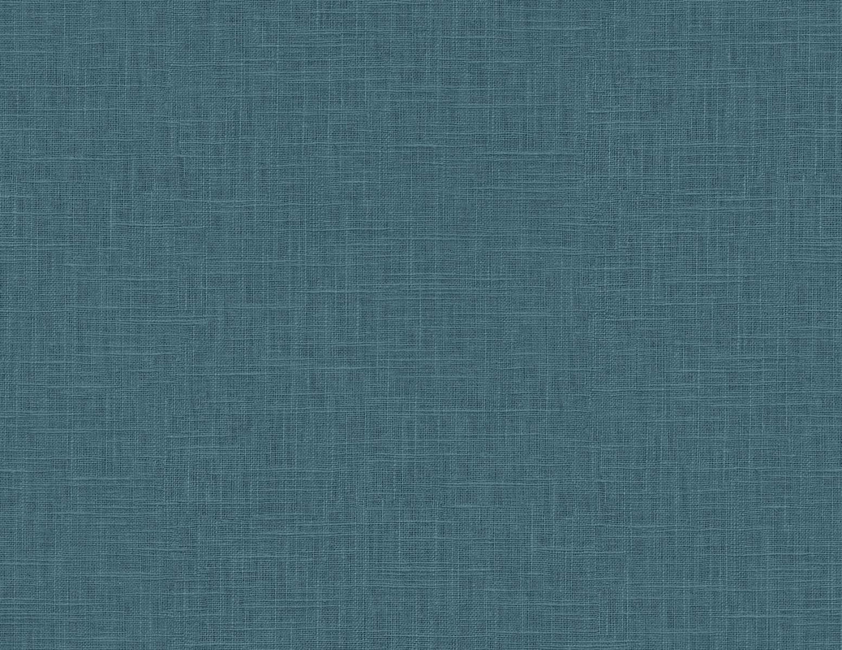 Electric blue linen texture vinyl wallpaper