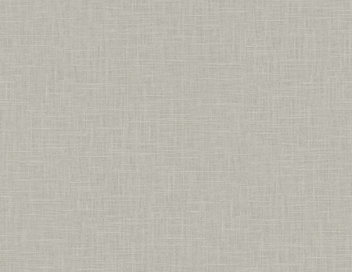 Stone grey linen-texture vinyl wallpaper