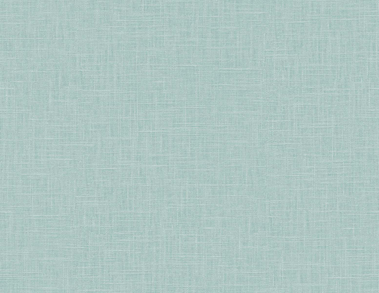 Victorian teal linen texture vinyl wallpaper
