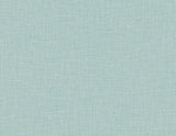 Victorian teal linen texture vinyl wallpaper