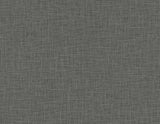 Myrna Linen charcoal matte textured wallpaper with woven linen look