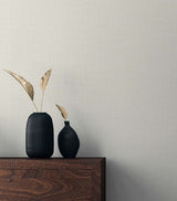 Myrna Linen Caster Sugar by Even More Textures Textured Vinyl Wallpaper – Seabrook Designs TS81935
