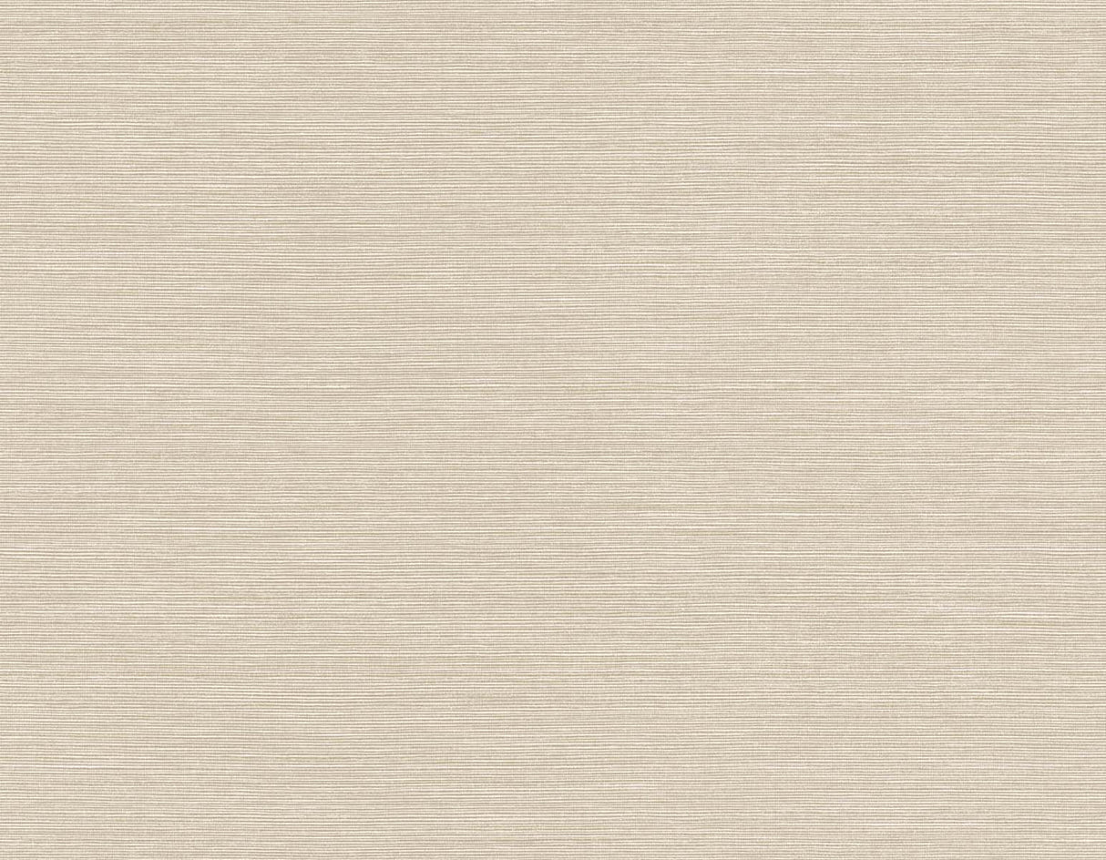Seawave Sisal wallpaper in Roca beige with subtle horizontal sisal-inspired texture