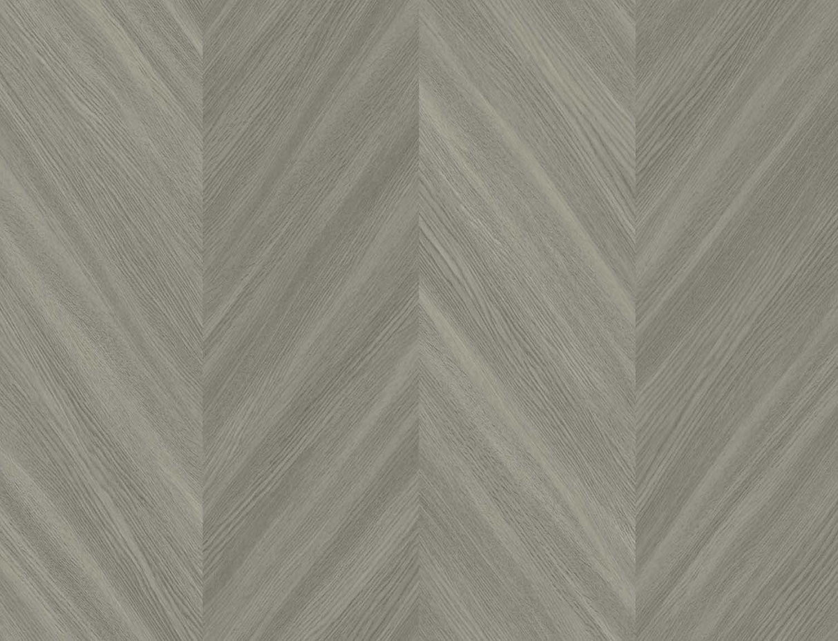 Chevron Wood Veneer matte chevron woodgrain vinyl wallpaper by Seabrook Designs, pattern TS82107