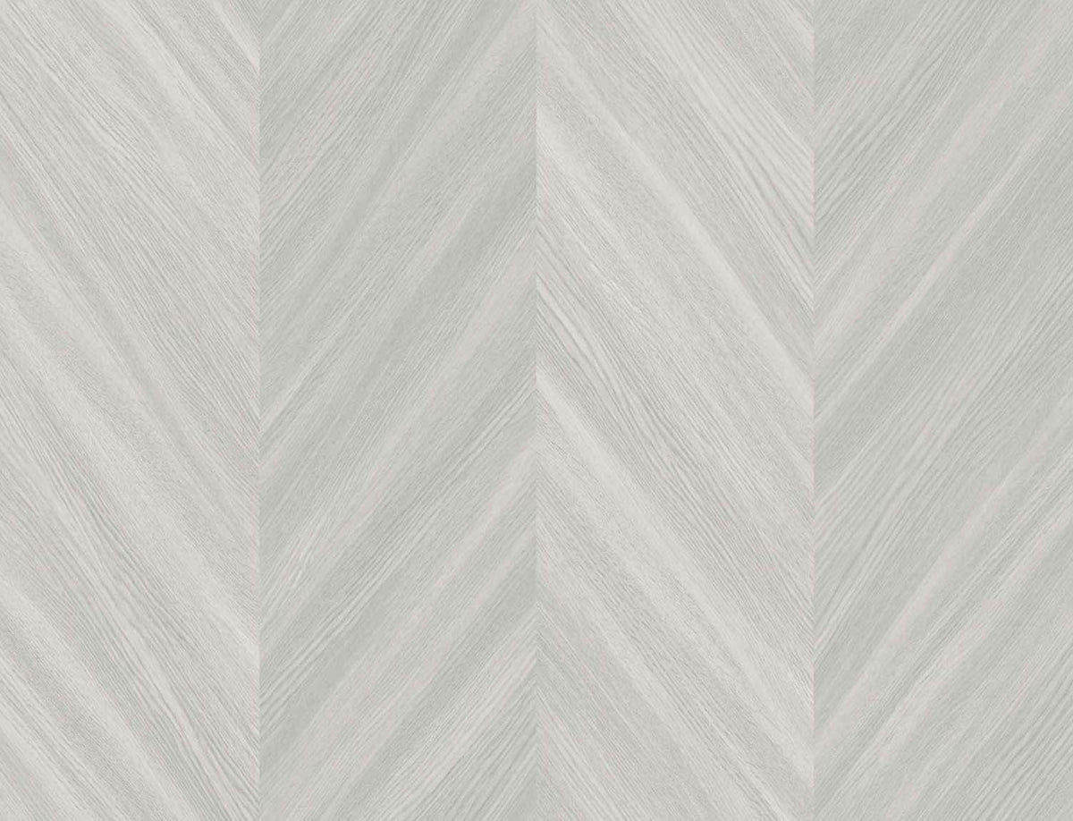 Chevron Wood Greys by Even More Textures Chevron Vinyl Wallpaper – Seabrook Designs TS82108-Sample