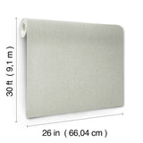 Berwick Celadon Fabric Backed Vinyl Wallpaper with Weaves Texture - York UD2503N