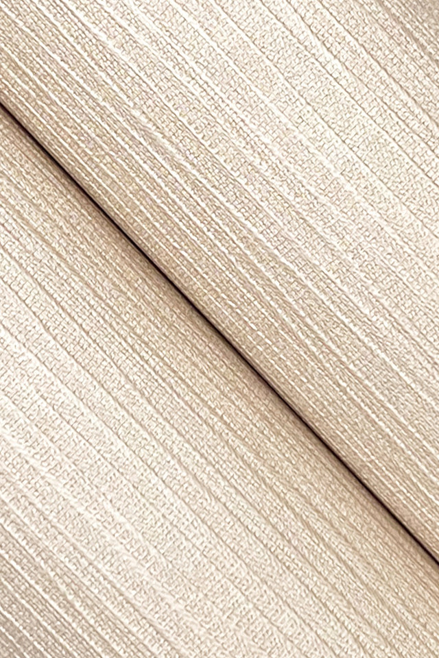 Purl One Sand Wallpaper with Pearlescent Modern Striped Texture - York UD2506N