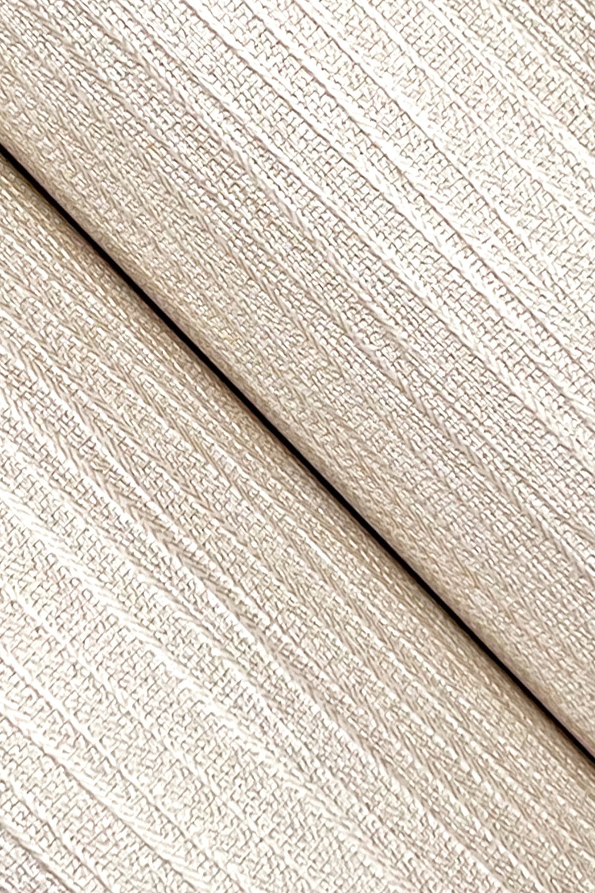 Purl One Cream Wallpaper with Modern Striped Texture, Pearl Effect - York UD2507N