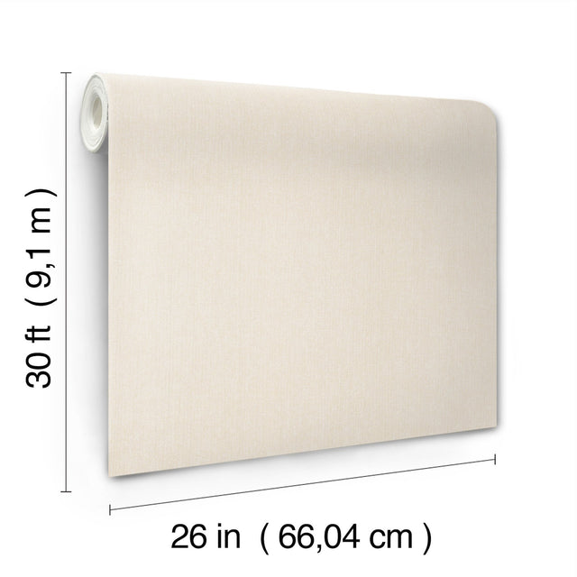 Purl One Cream Wallpaper with Modern Striped Texture, Pearl Effect - York UD2507N