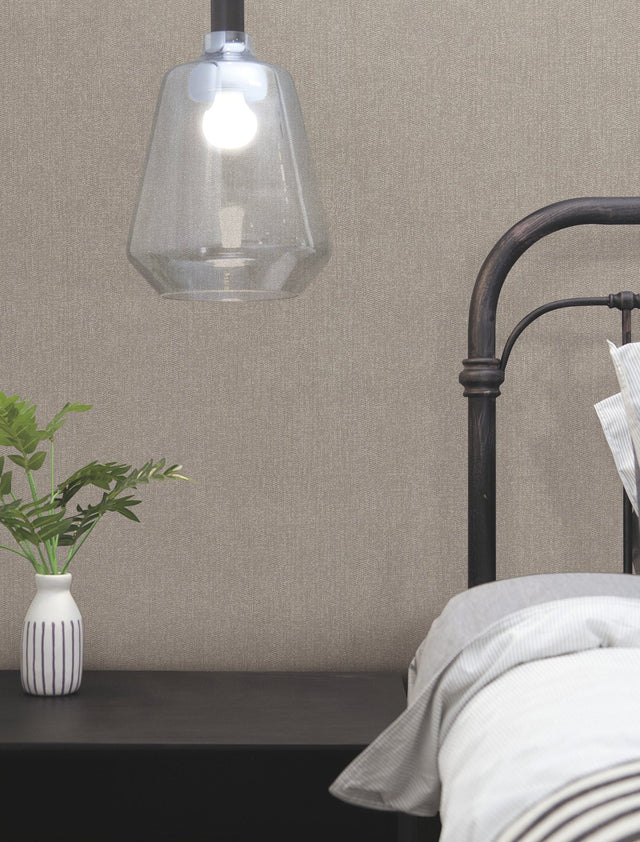 Purl One Graphite Wallpaper with Pearlescent Knit Texture - York UD2510N